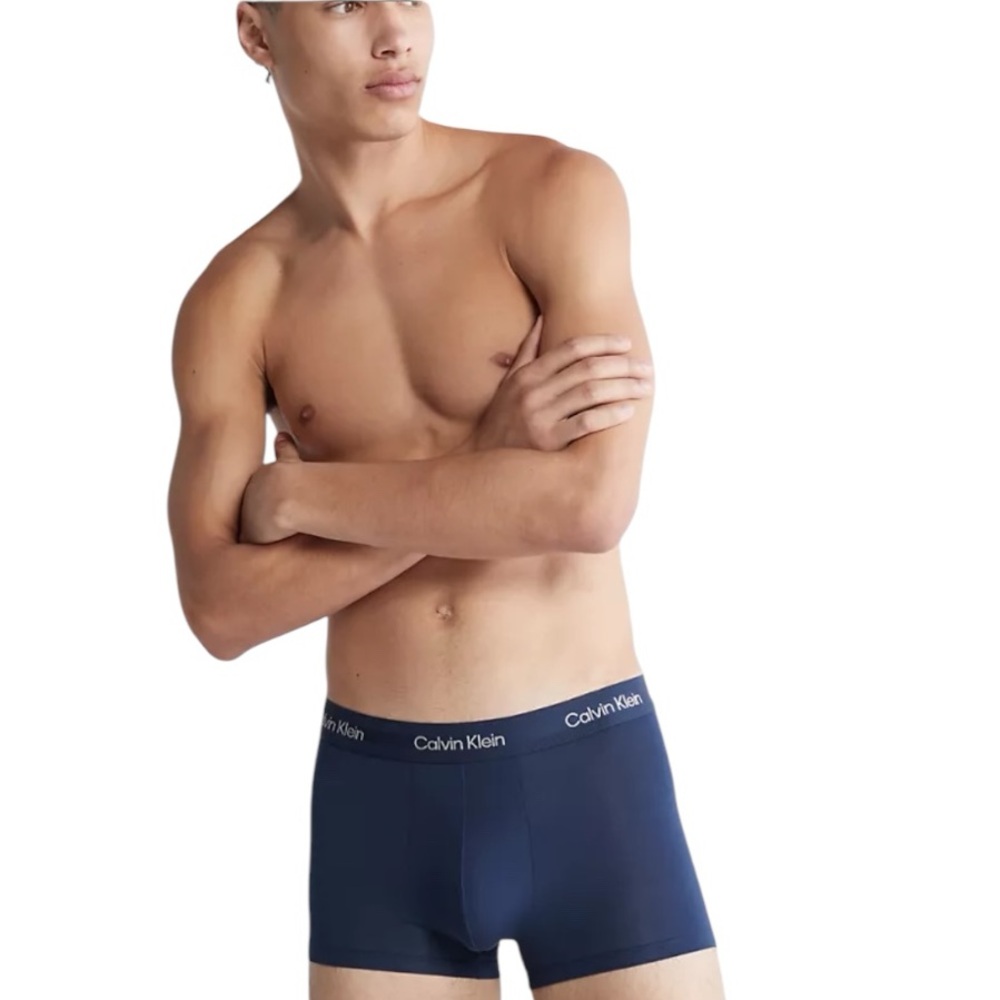 Calvin Klein Ultra Soft Modern Trunk blue shadow navy S small NEW NWT